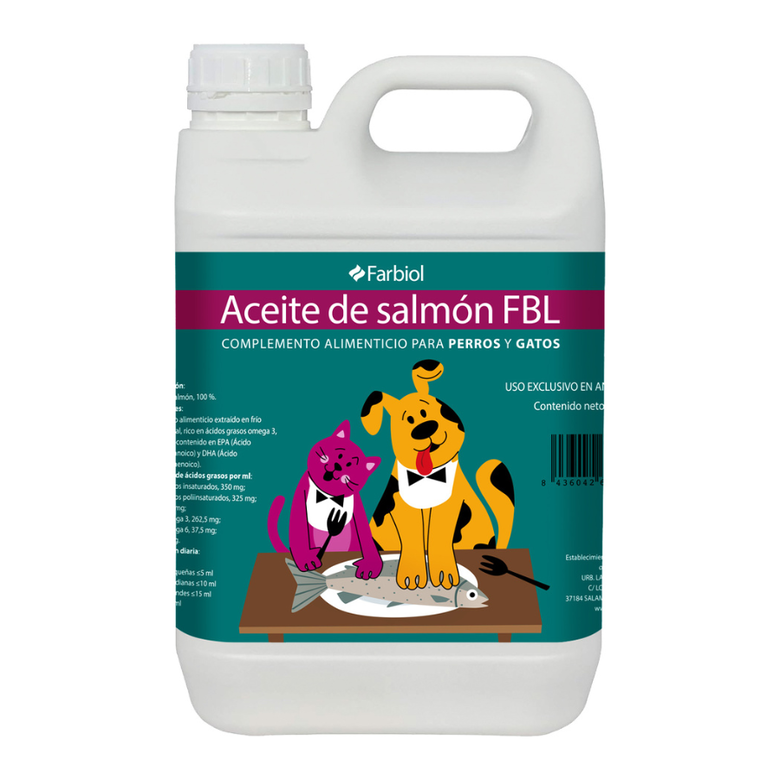 Farbiol Aceite de salmón para perros y gatos, , large image number null
